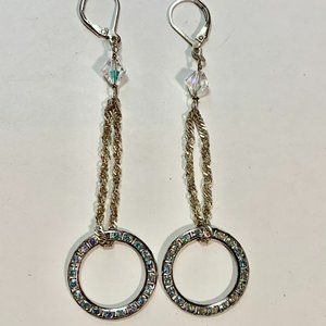 💝Vintage Sparkly Earrings Silver 925